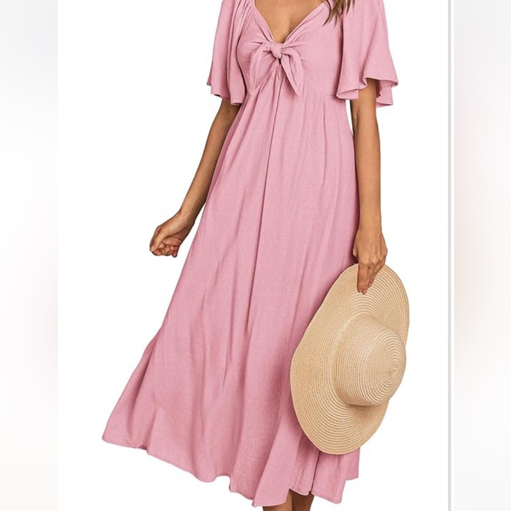 PRETTYGARDEN | NWOT Pink Midi Dress